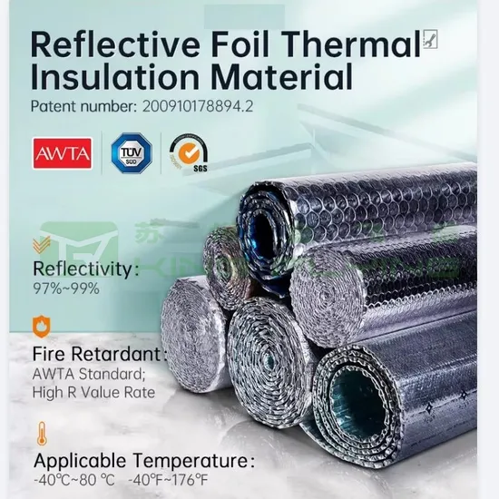 Aluminium Foil Bubble Insulation Building Insulation Material for Tube and Water Pipe